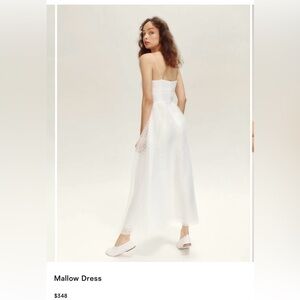 Reformation Mallow Dress White - Size 6